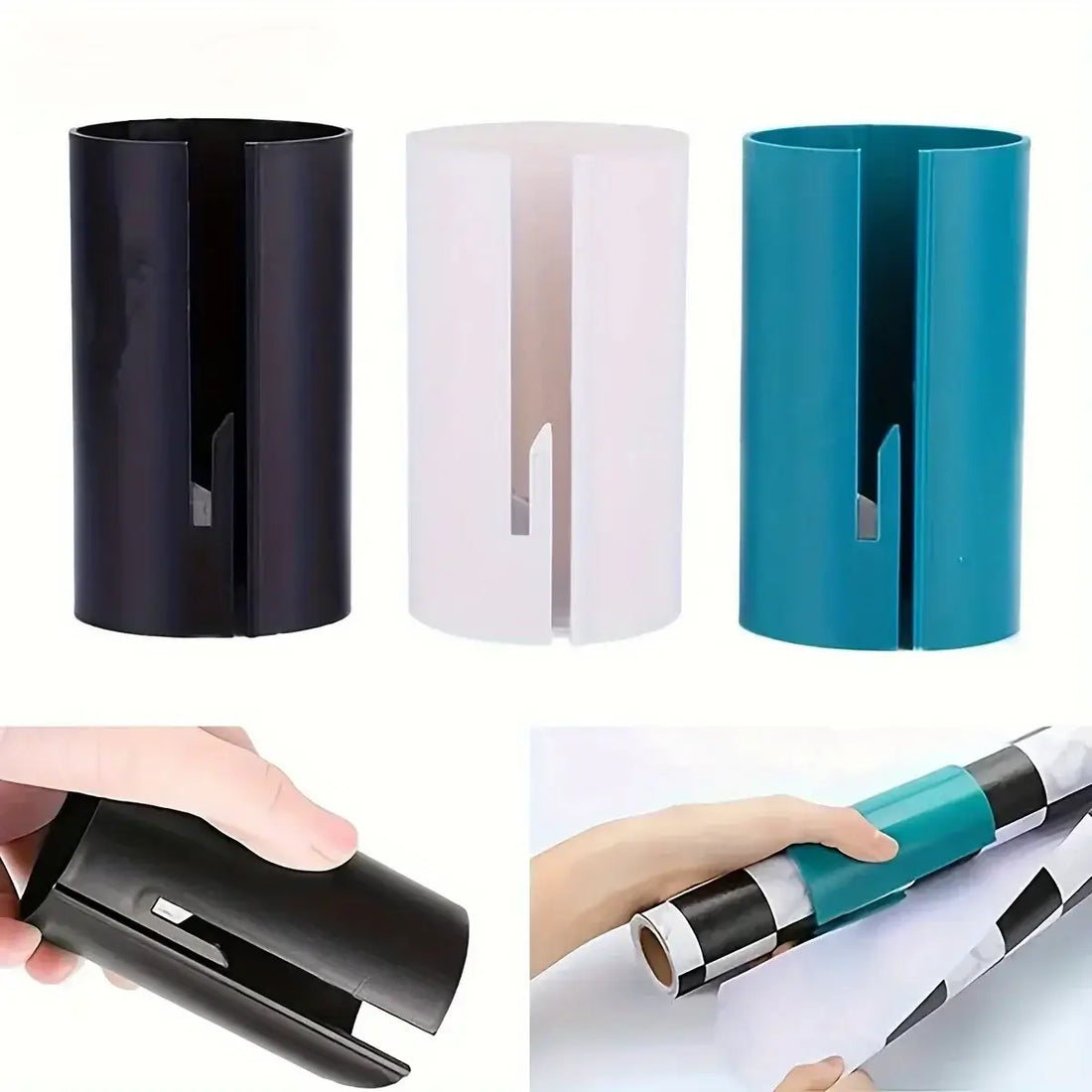 Mini wrapping paper cutter compact and portable gift wrap cutting knife