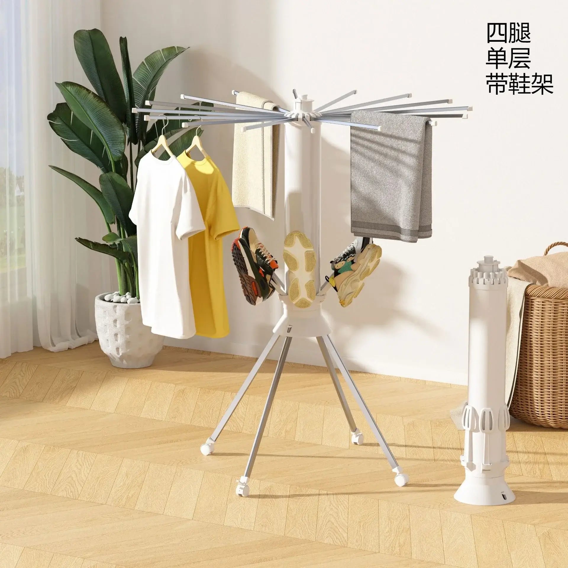 360° octopus drying rack compact and extendable metal frame for kitchen use