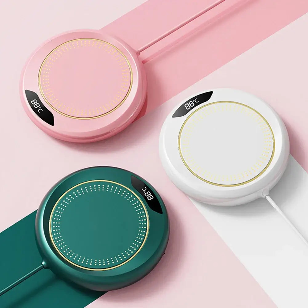 USB coffee mug warmer with 3 temperature settings, electric desk beverage heater