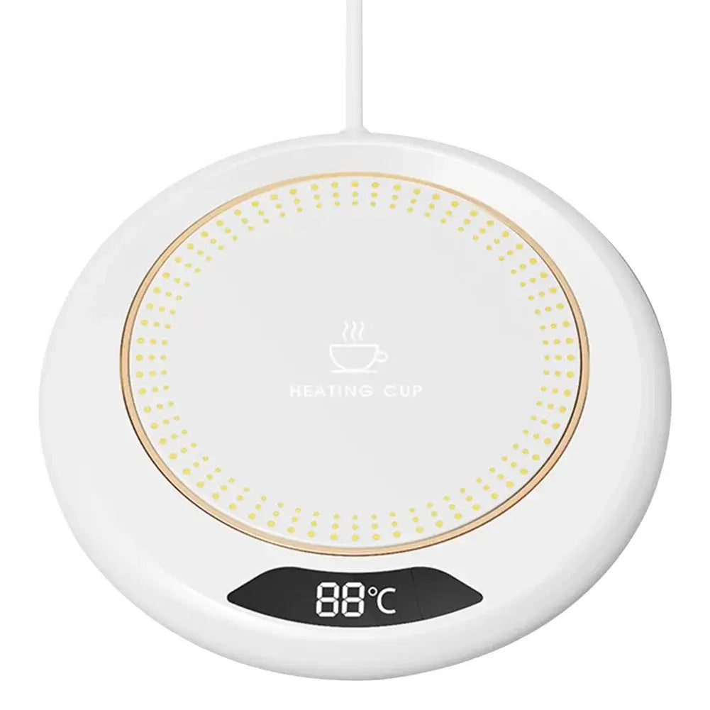 USB coffee mug warmer with 3 temperature settings, electric desk beverage heater