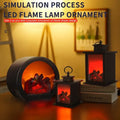 LED fireplace table lamp with realistic flame effect for cozy ambient lighting