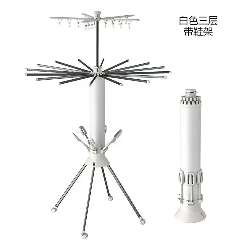 360° octopus drying rack compact and extendable metal frame for kitchen use