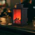 LED fireplace table lamp with realistic flame effect for cozy ambient lighting