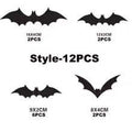 3D bat wall decor Halloween night light purple stickers for party decoration