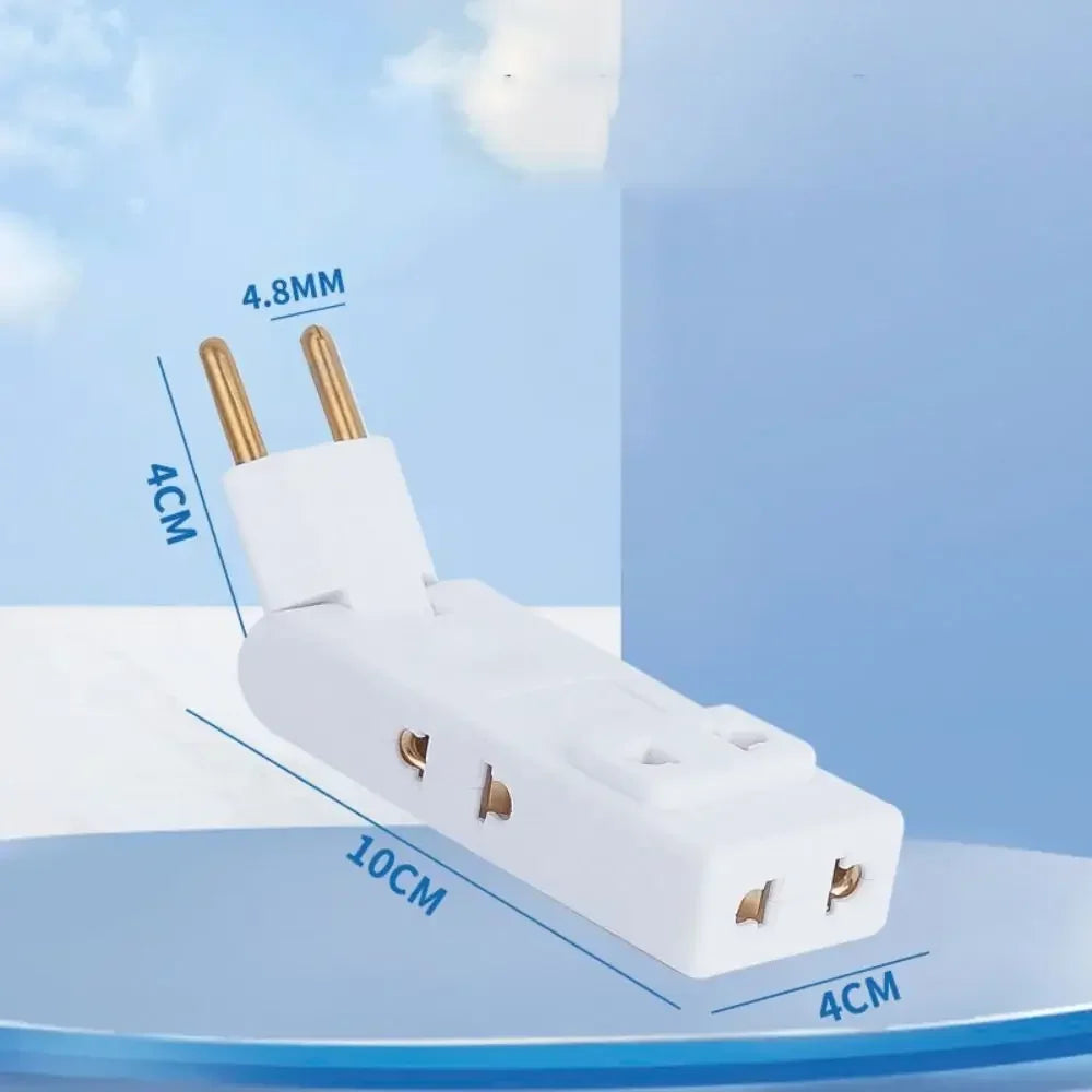 Rotating outlet extender swivel power adapter for flexible multi-angle electrical connections